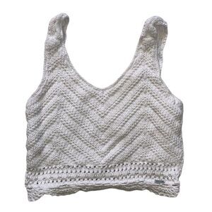 Hollister Crochet Top Size Small